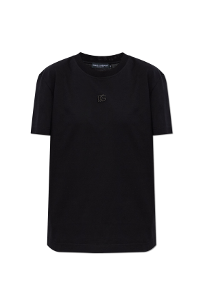 Dolce & Gabbana T-shirt with shimmering logo | Women's | Vitkac